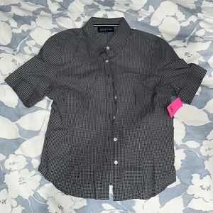 Jones New York short sleeve button down